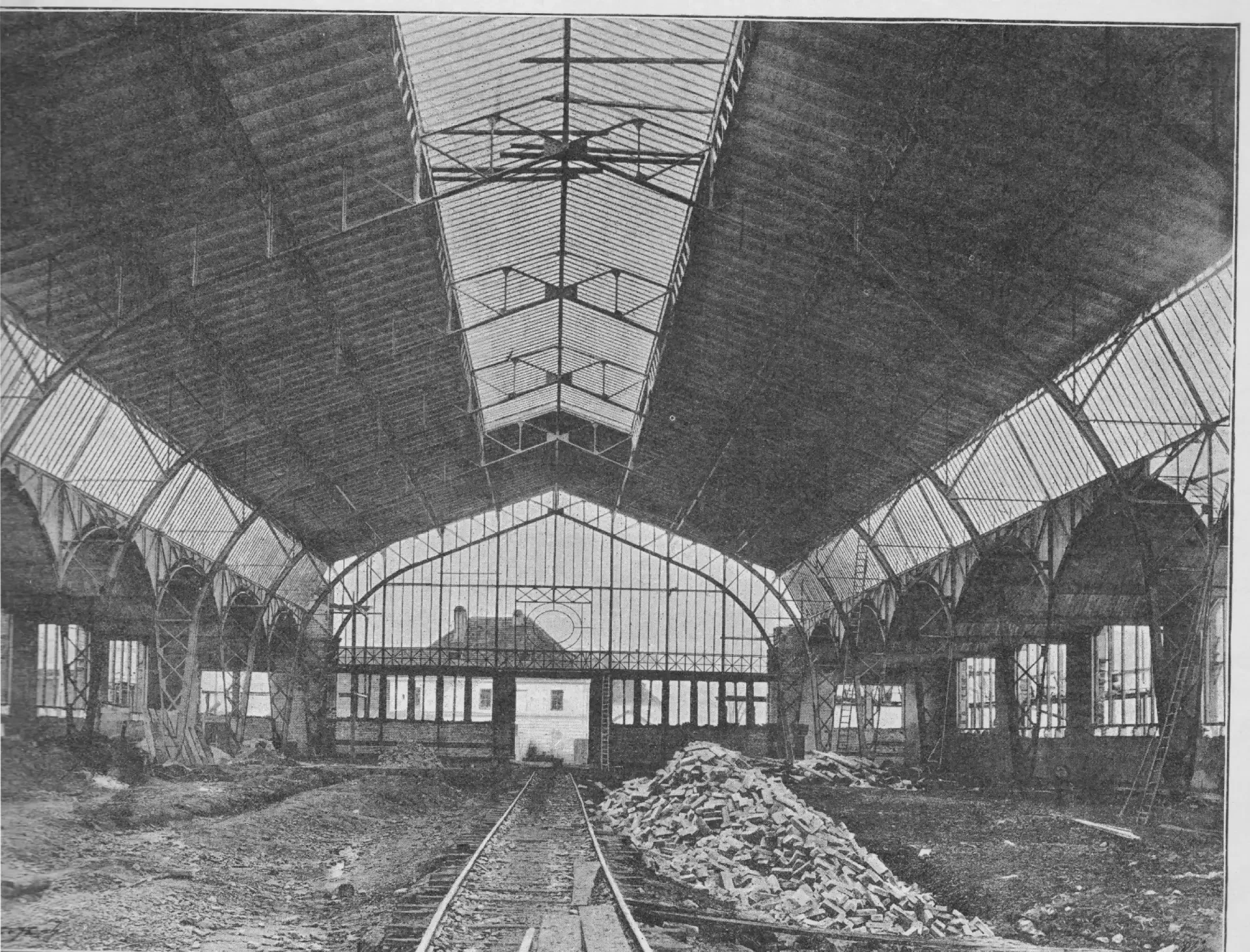 Construction of the Industrial Palace